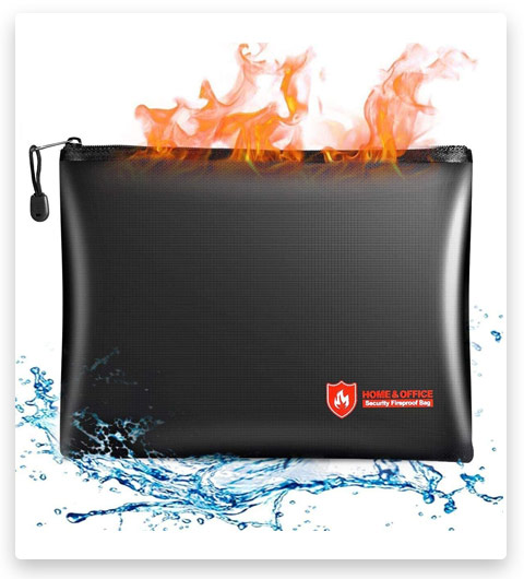 PentaBeauty Fireproof / Waterproof Money Bag with Zipper