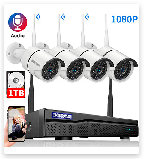 OHWOAI Outdoor Wireless Security Camera System