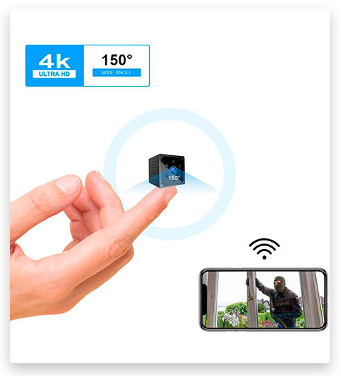 Puoneto Mini 4K Wireless Hidden Camera