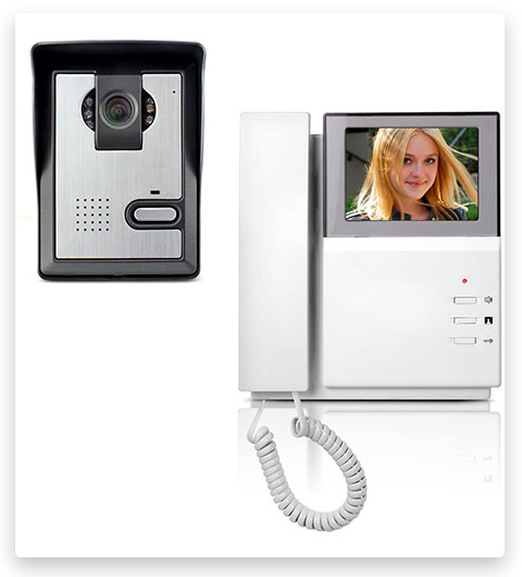 AMOCAM Wired Video Intercom Doorbell System Kit