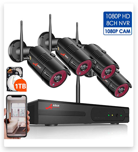ANRAN 8 Channel 1080P Wireless Security CCTV NVR Kit