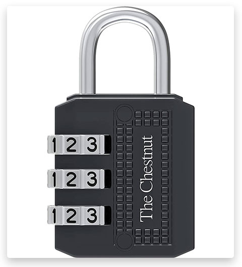 Padlock with 3-Digit Combination Lock