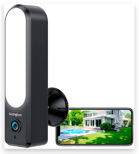 GazingSure Outdoor LED Floodlight Security Camera