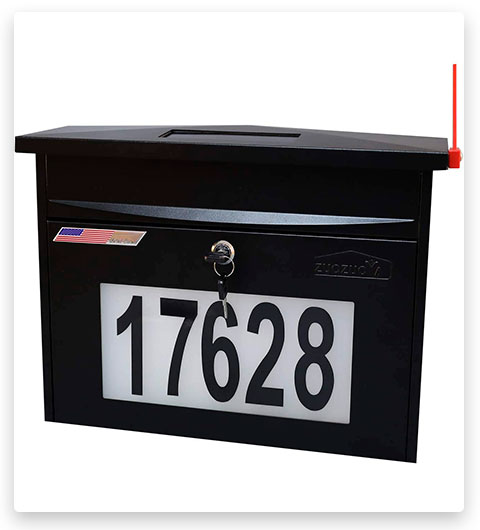 ZUOZUOYA Wall Mount Locking Mailbox