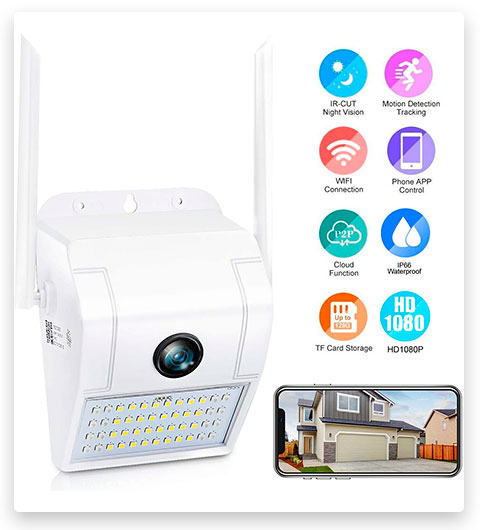 BOTIPC Outdoor Waterproof Floodlight Camera