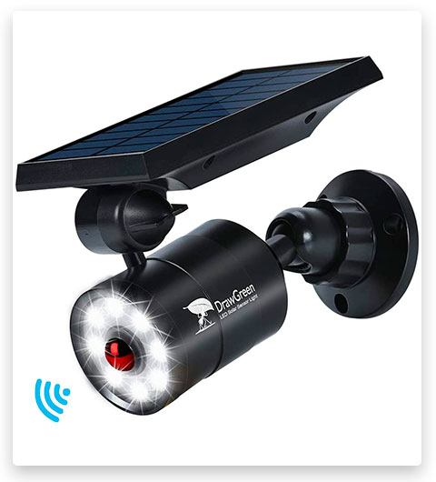 DrawGreen LED Solar Motion Sensor Light Outdoor