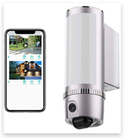 FREECAM Floodlight Security Camera with Motion Lighting