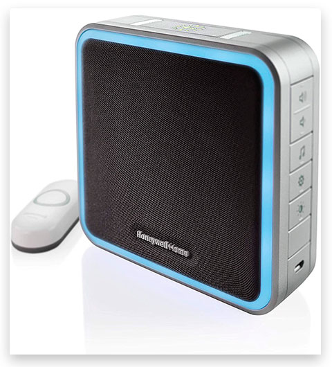 Honeywell RDWL917AX2000/E Wireless Portable Doorbell with Halo Light and Push Button