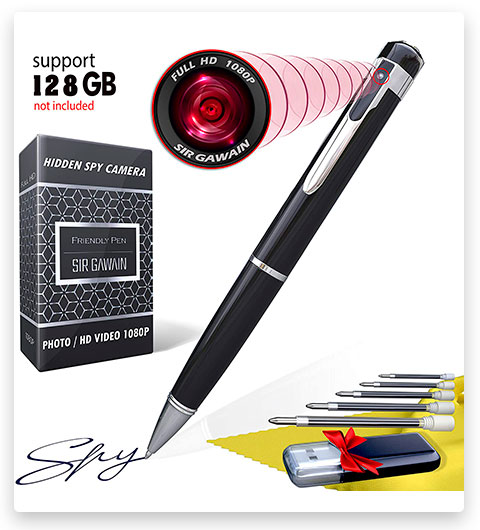 SIRGAWAIN Hidden Spy Camera Pen
