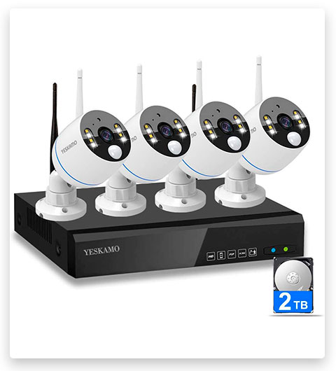 YESKAMO Wireless Security Camera System