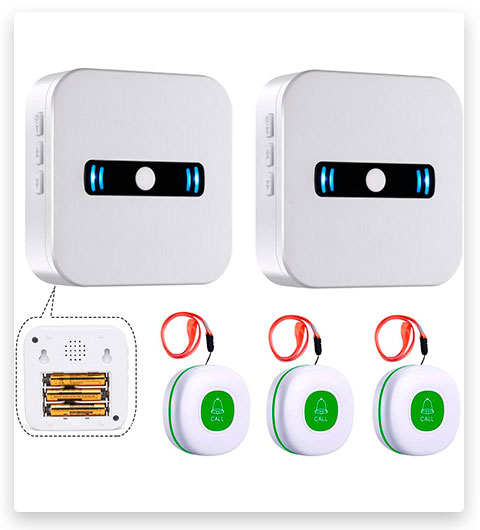 Daytech Caregiver Wireless Pagers with Emergency Call Button Alert System