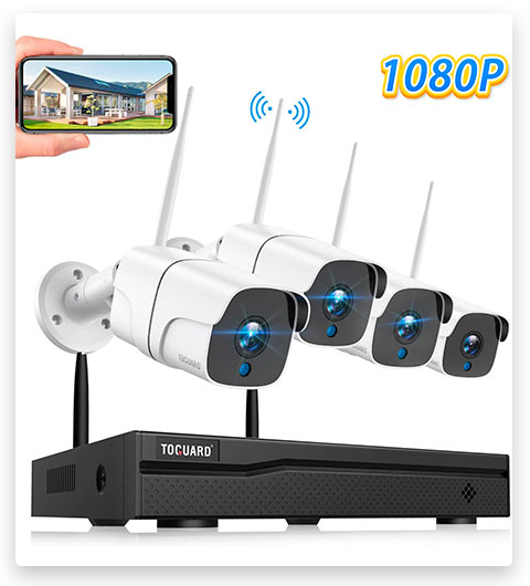 TOGUARD 8-Channel NVR Wireless Security Camera System