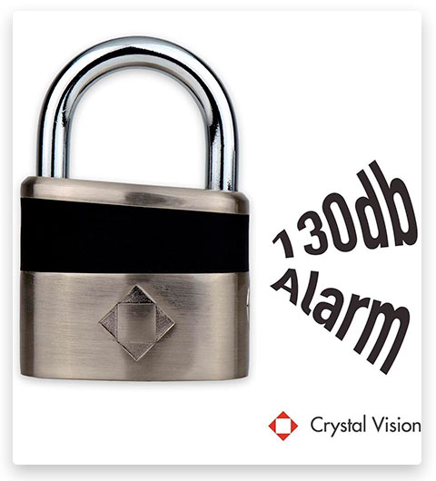 Crystal Vision SHPLA Weatherproof Padlock with Anti-Theft Alarm