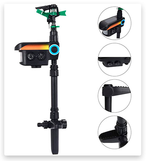 TANGKULA Motion Activated Animal Deterrent with Timer