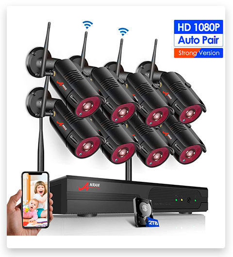 Anran 1080P Wireless Surveillance Camera System