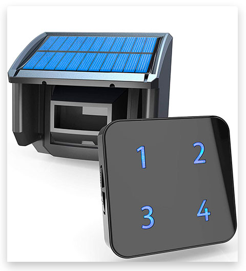 HTZSAFE Solar Motion Sensor Driveway Alarm