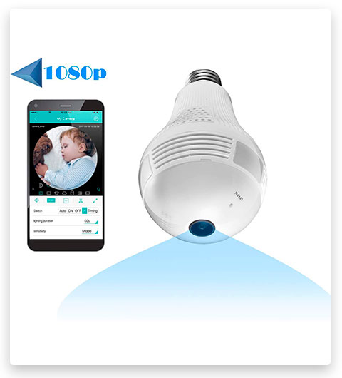 BESDERSEC 1080P Home WiFi Panoramic Security Camera