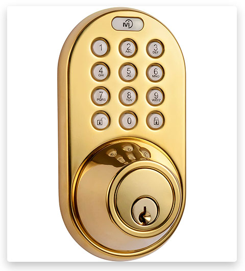 MiLocks DF-02P Keyless Entry Deadbolt Door Lock with Electronic Digital Keypad