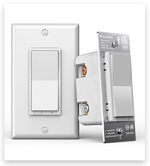 EVA LOGIK Z-Wave Plus Smart Dimmer Light Switch