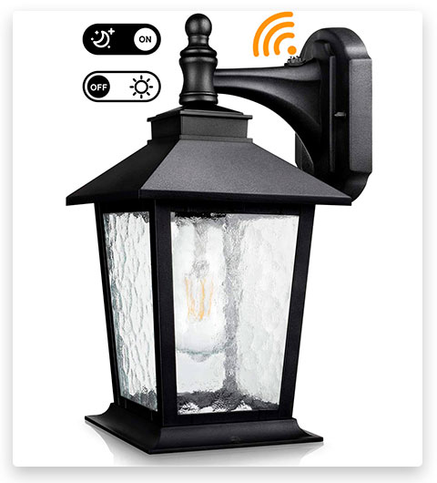 WENFENG High Outdoor Wall Light with Dusk to Dawn Sensor