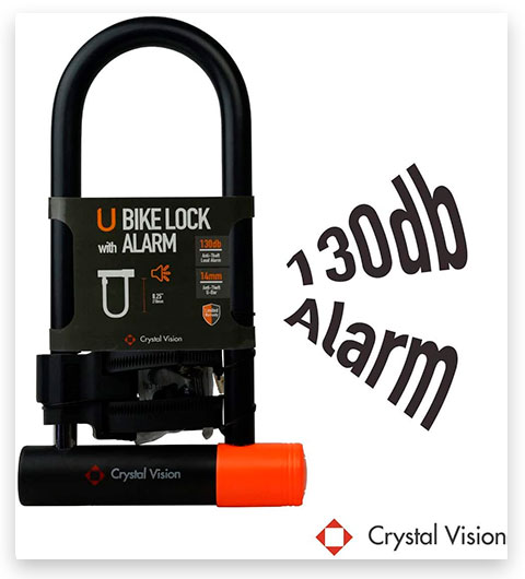 Crystal Vision Anti Theft Heavy Duty Bike Lock