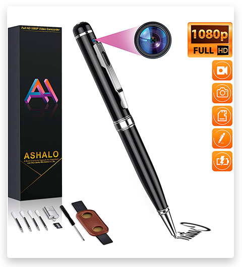 ASHALO Hidden Spy Camera Pen