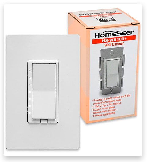 HomeSeer HS-WD100+ Z-Wave Plus Scene-Capable Smart Dimmer Switch