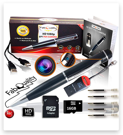 FabQuality Spy Hidden Pen HD Camera