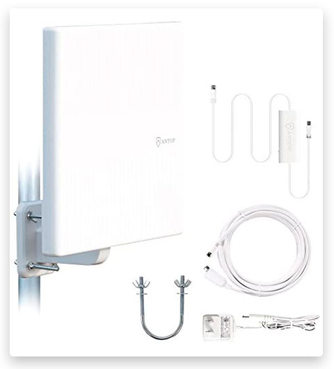 ANTOP Amplified Outdoor Antenna with Omni-Directional 360 Degree Reception