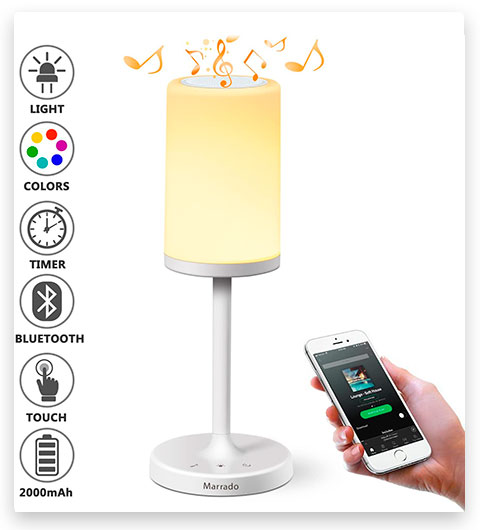 Marrado Bedside Lamp with Bluetooth Speaker