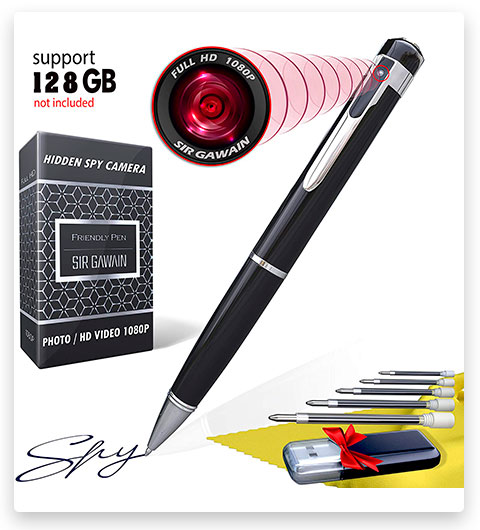 SIRGAWAIN Hidden Spy Camera Pen
