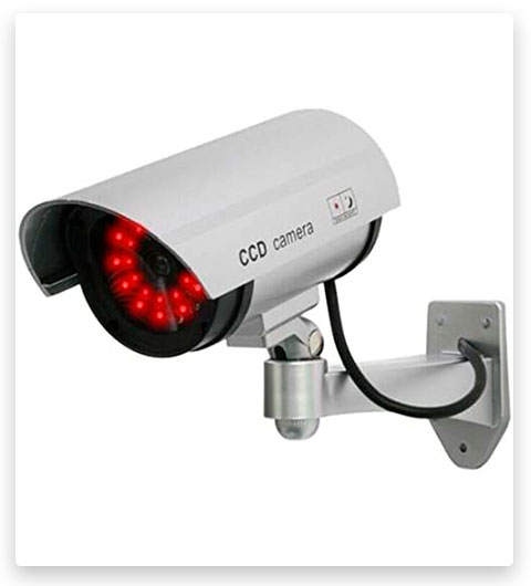 UniquExceptional UDC4silver Fake Security Camera with 30 Illuminating LEDs