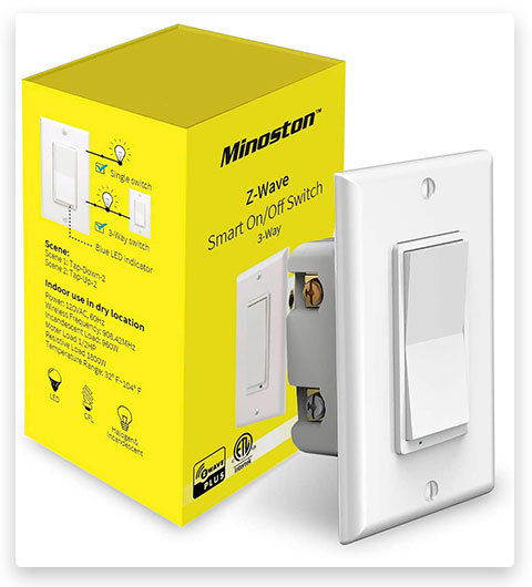 Minoston Z-Wave Plus On/Off Smart Light Switch