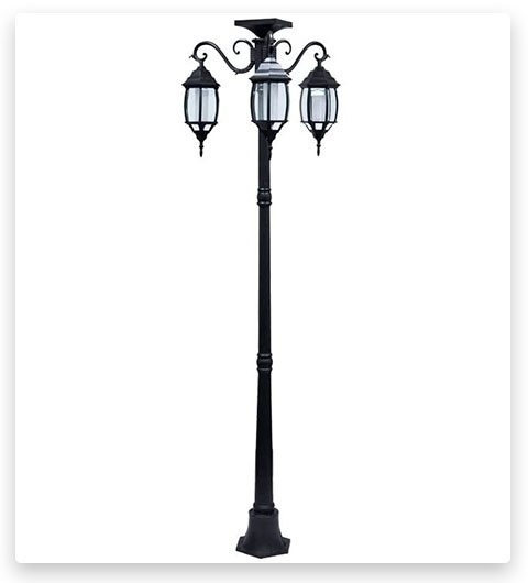 Sun-Ray Madison Solar Lamp Post and Planter