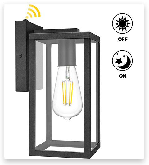 BesLowe Dusk to Dawn Sensor Outdoor Wall Lantern
