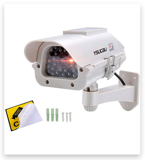 #7 YSUCAU Solar Powered CCTV Security Fake Dummy Camera