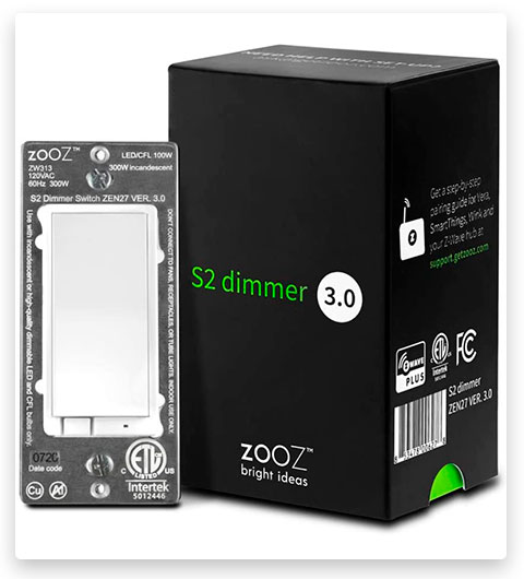 ZOOZ Z-Wave Plus S2 Wall Dimmer Switch ZEN27