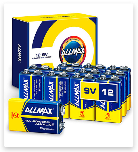 Allmax 9V Maximum Power Alkaline Batteries