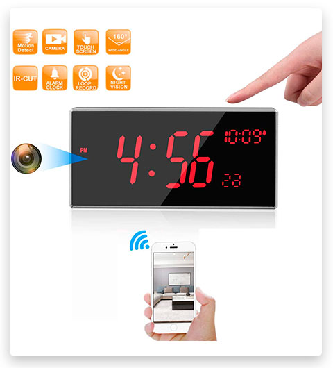 LKcare Hidden Spy Clock Camera
