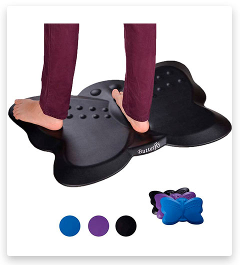 Butterfly Ergonomic Non-Flat Anti Fatigue Standing Desk Mat