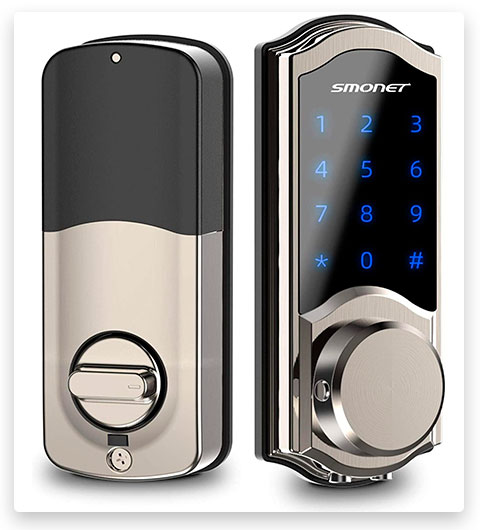 SMONET Smart Keypad Deadbolt Keyless Bluetooth Lock