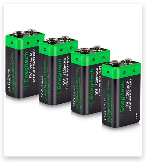 Enegitech 9V Lithium Battery
