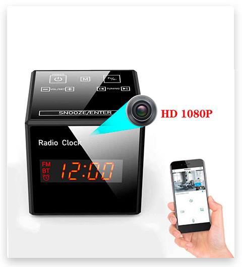 Forthaus Hidden Cam Spy Camera with Alarm and FM Radio