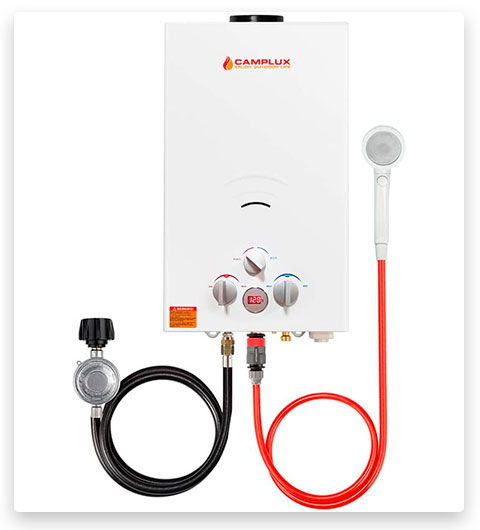 Camplux 10L Outdoor Portable Propane Gas Tankless Water Heater
