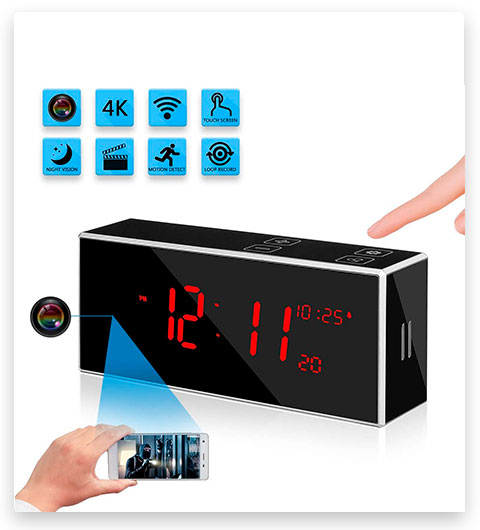 YuanFan Hidden Spy Alarm Clock Camera with Stronger Night Vision
