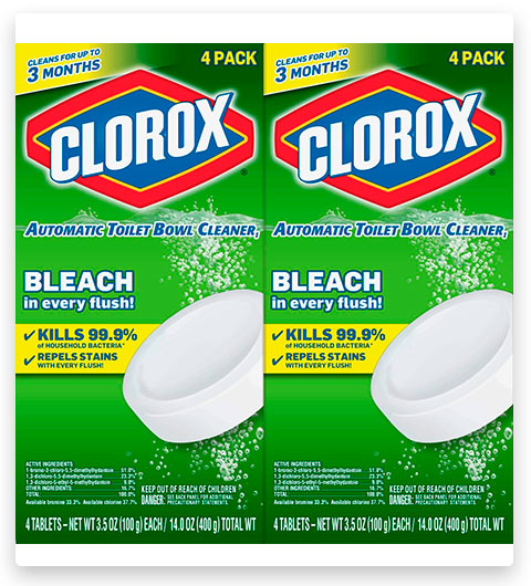 Clorox Automatic Toilet Bowl Cleaner Tablets with Bleach