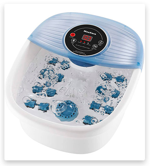 MaxKare Foot Spa Bath Massager with 16 Masssage Rollers Soaker and Digital Temperature