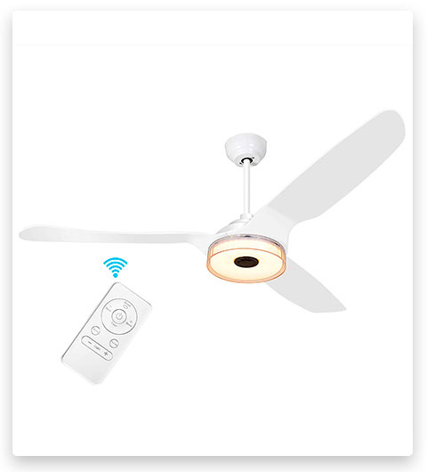 Trifecté 60 Inch Outdoor Ceiling Fan with Lights and Remote Control