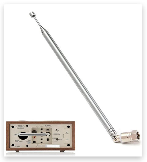 E-outstanding Telescopic 7 Section F Type Connector DAB Radio Replacement Antenna