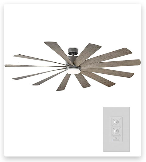 Modern Forms Windflower Smart Ceiling Fan with LED Light Kit and Wall Control